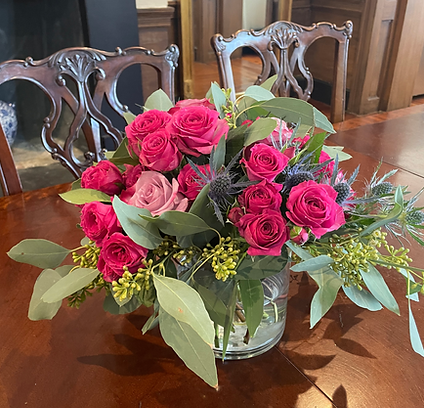 Bespoke florals for a private chef dinner experience