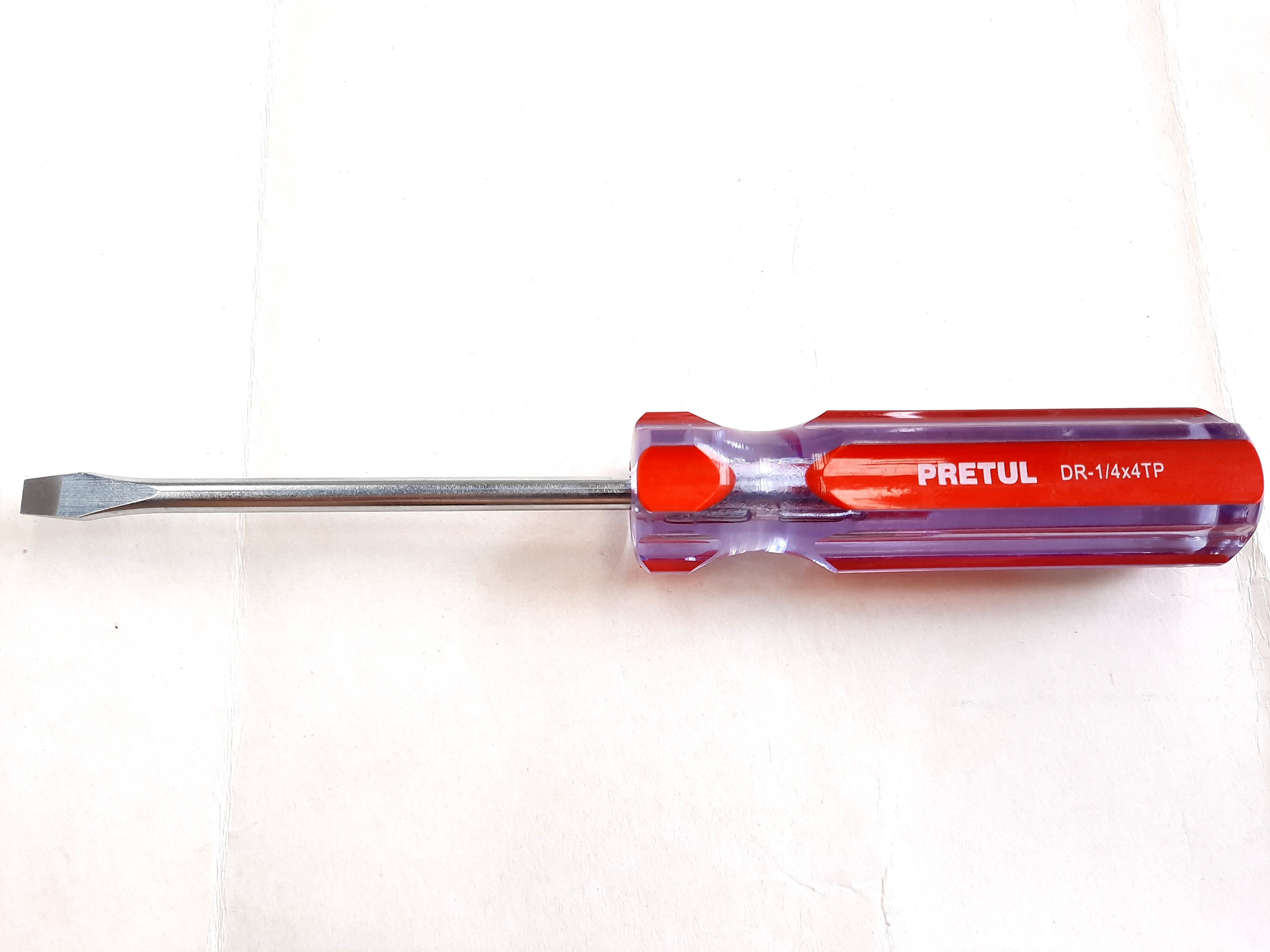 Desarmador punta plana 1/4"x4"