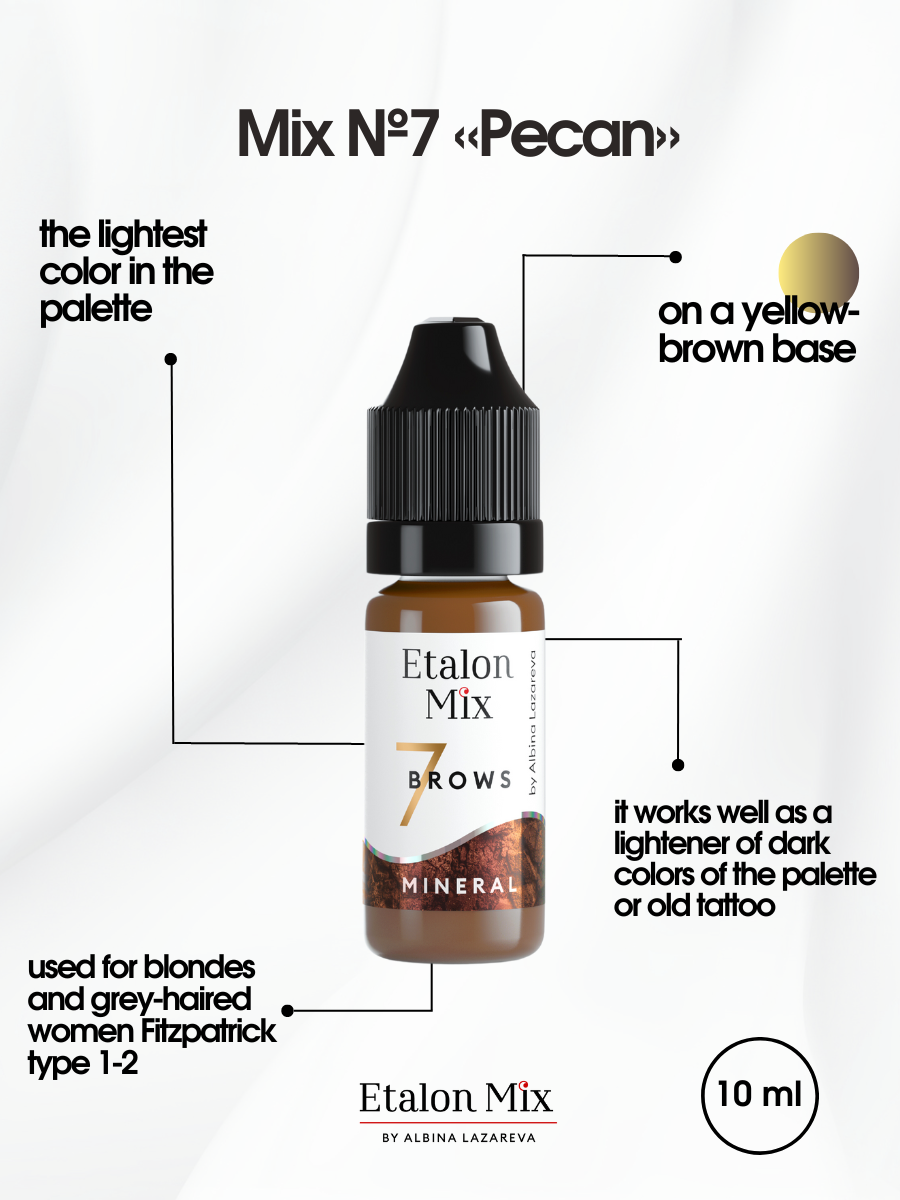 Миниатюра: Etalon Mix Mineral Eyebrows № 07 Pecan