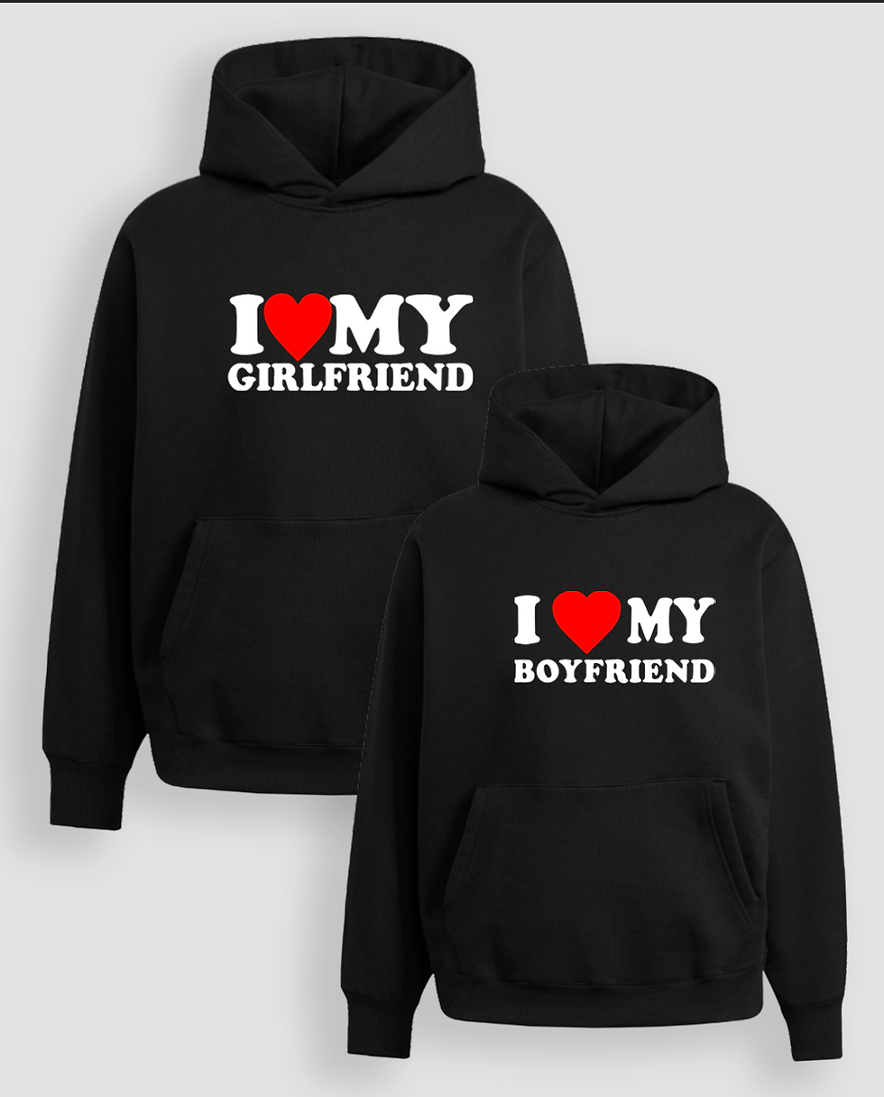Парні Худі "I love my boyfriend/girlfriend"
