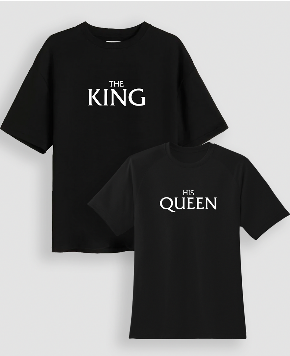 Парні Футболки "The King, the Queen"