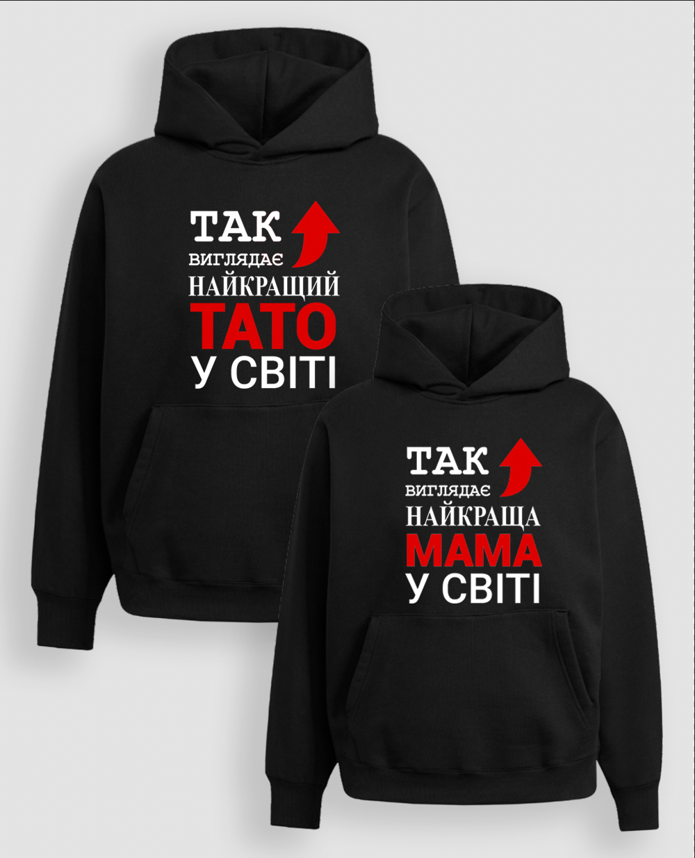 Парні Худі "Так виглядає тато, мама"