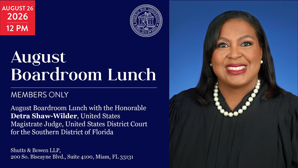 August FBA Boardroom Lunch Honorable Detra Shaw-Wilder