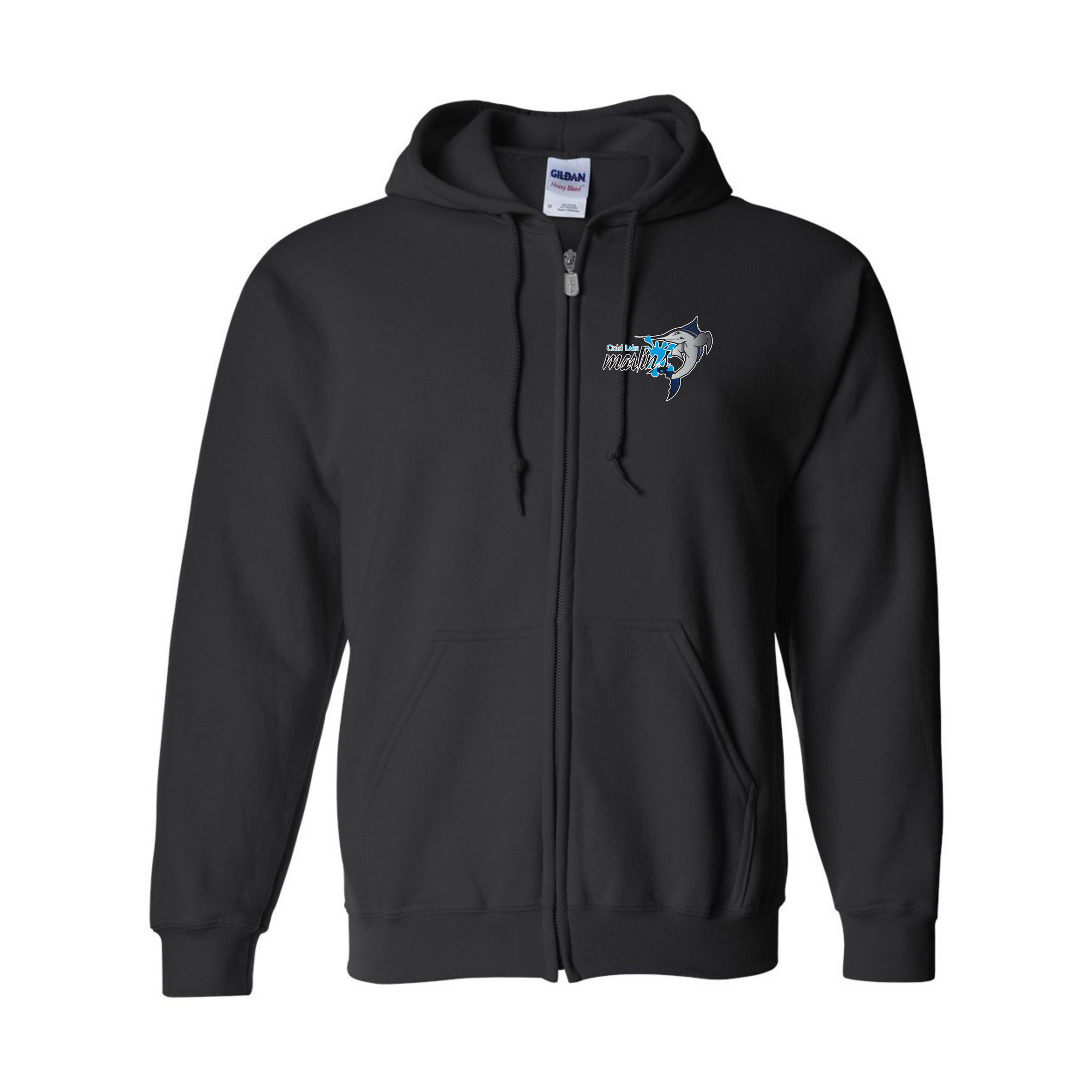Cold Lake Marlins Gildan Heavy Blend Full-Zip Hooded Sweatshirt