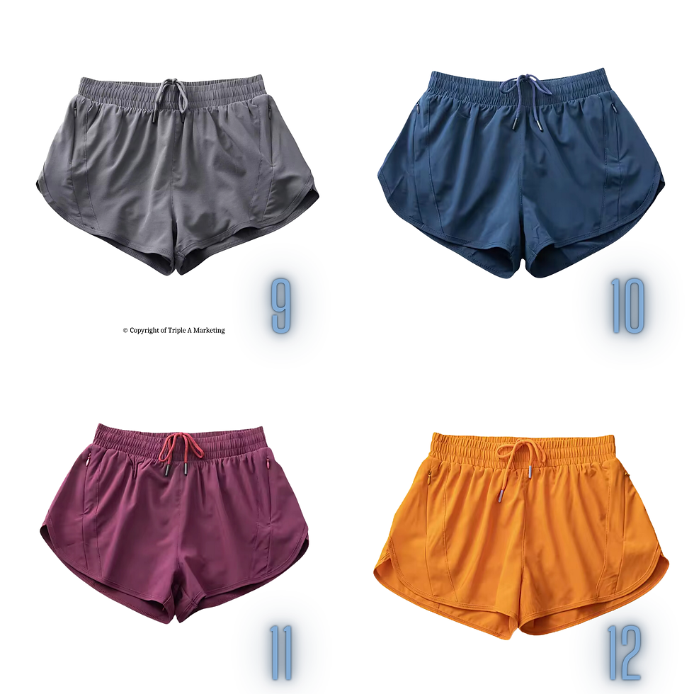 Thumbnail: (Adult) High Waisted Quick Dry Athletic Shorts