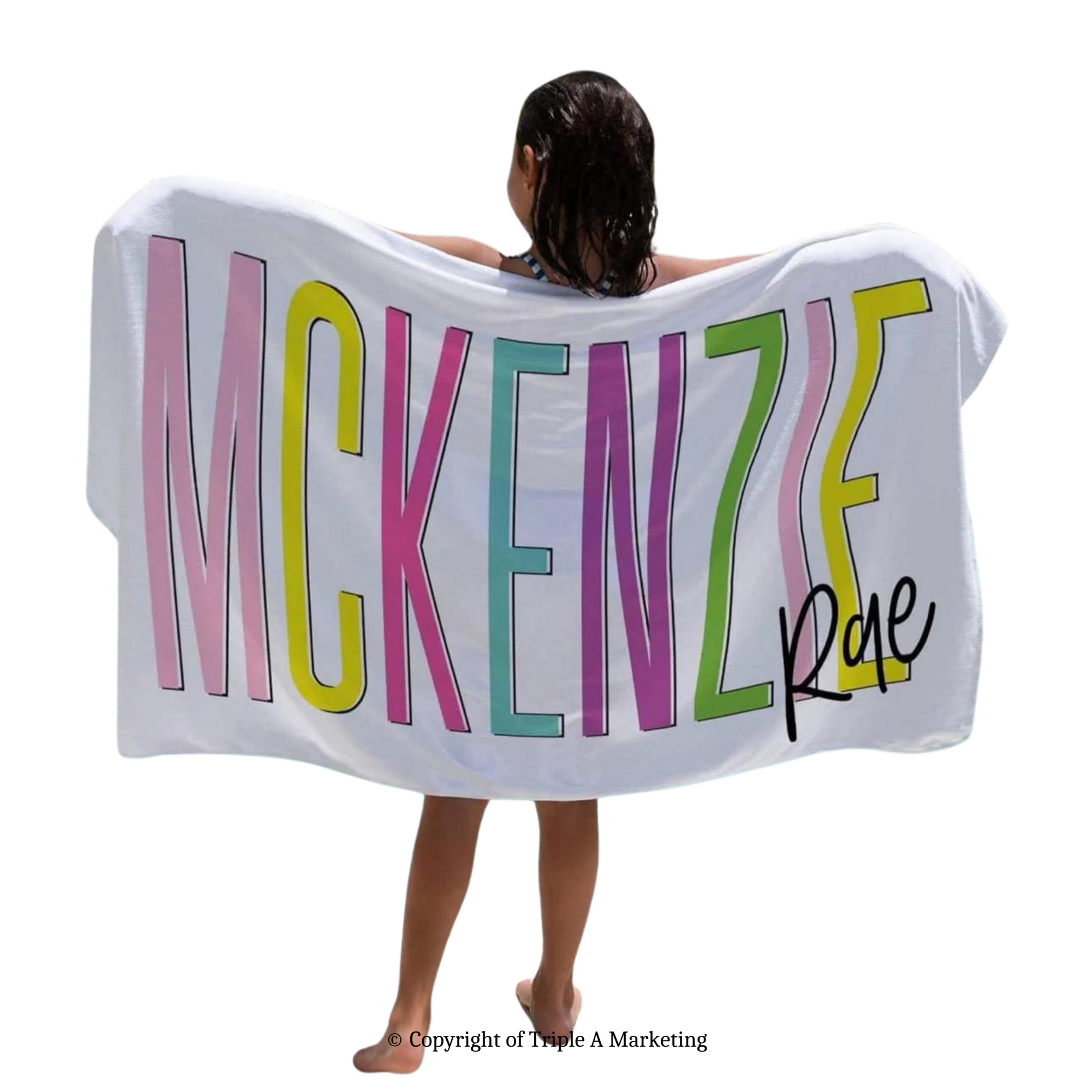 Block Name Beach Towel