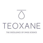 TEOXANE logo with text, The Excellence of Swiss Science, Astounding Skin Aesthetics.