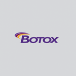 Botox logo with three colors on a gray backdrop. Astounding Skin Aesthetics