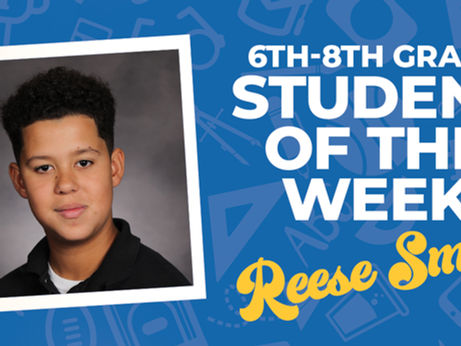 Intermediate 6th-8th Grade Student of the Week 1/12-1/16