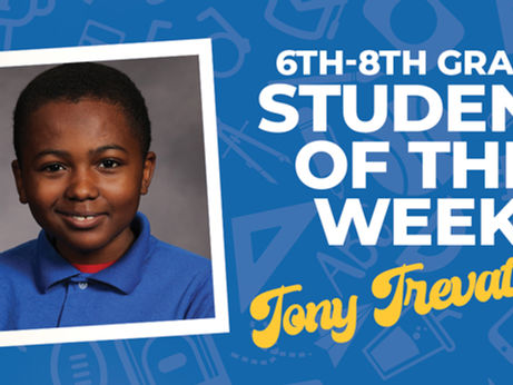 Intermediate 6-8th Grade Student of the Week 4/20-4/24