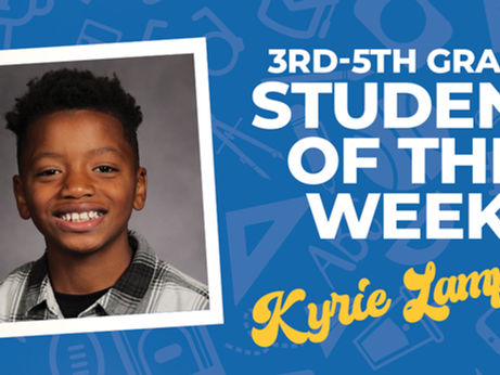 Intermediate 3rd to 5th Grade Student of the Week 3/9-3/13