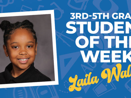 Intermediate 3rd-5th Grade Student of the Week 2/9-2/13