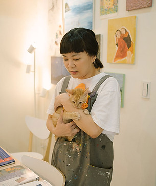 Rui and her cat