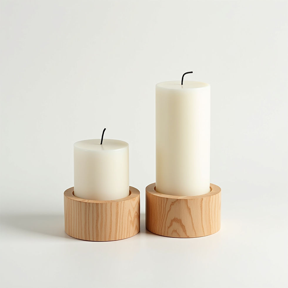 Wood Pillar Holder
