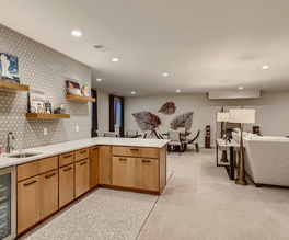 custom home basement bar