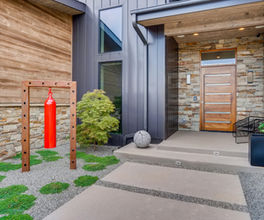 bear creek custom home front entryway