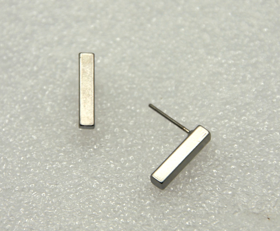 Miniature : Square Tube Oorbellen