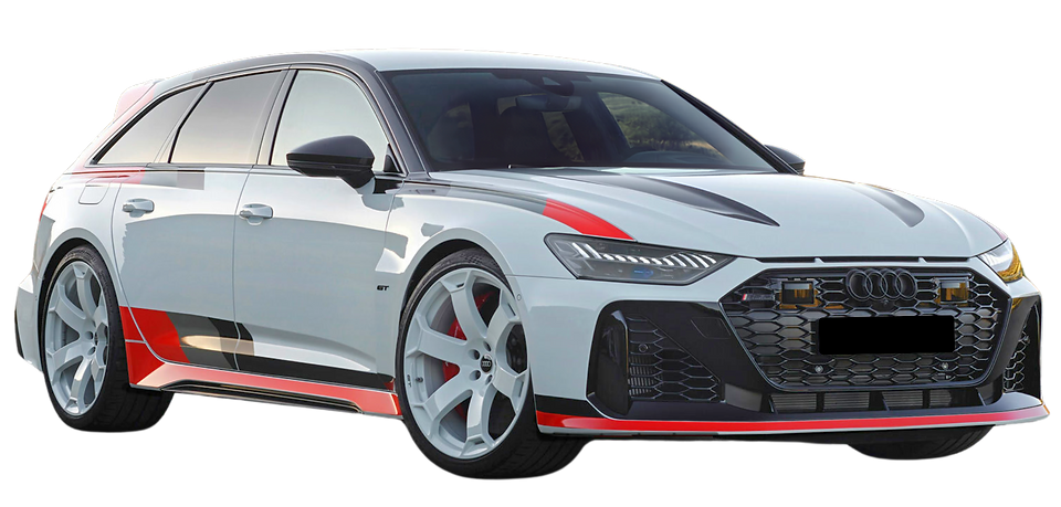 „Audi RS6 GT – високопроизводителен автомобил, наличен чрез APEX3.“