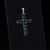 Thumbnail: J Francis Embellished with Emerald Color Crystal by Swarovski Cross Pendant