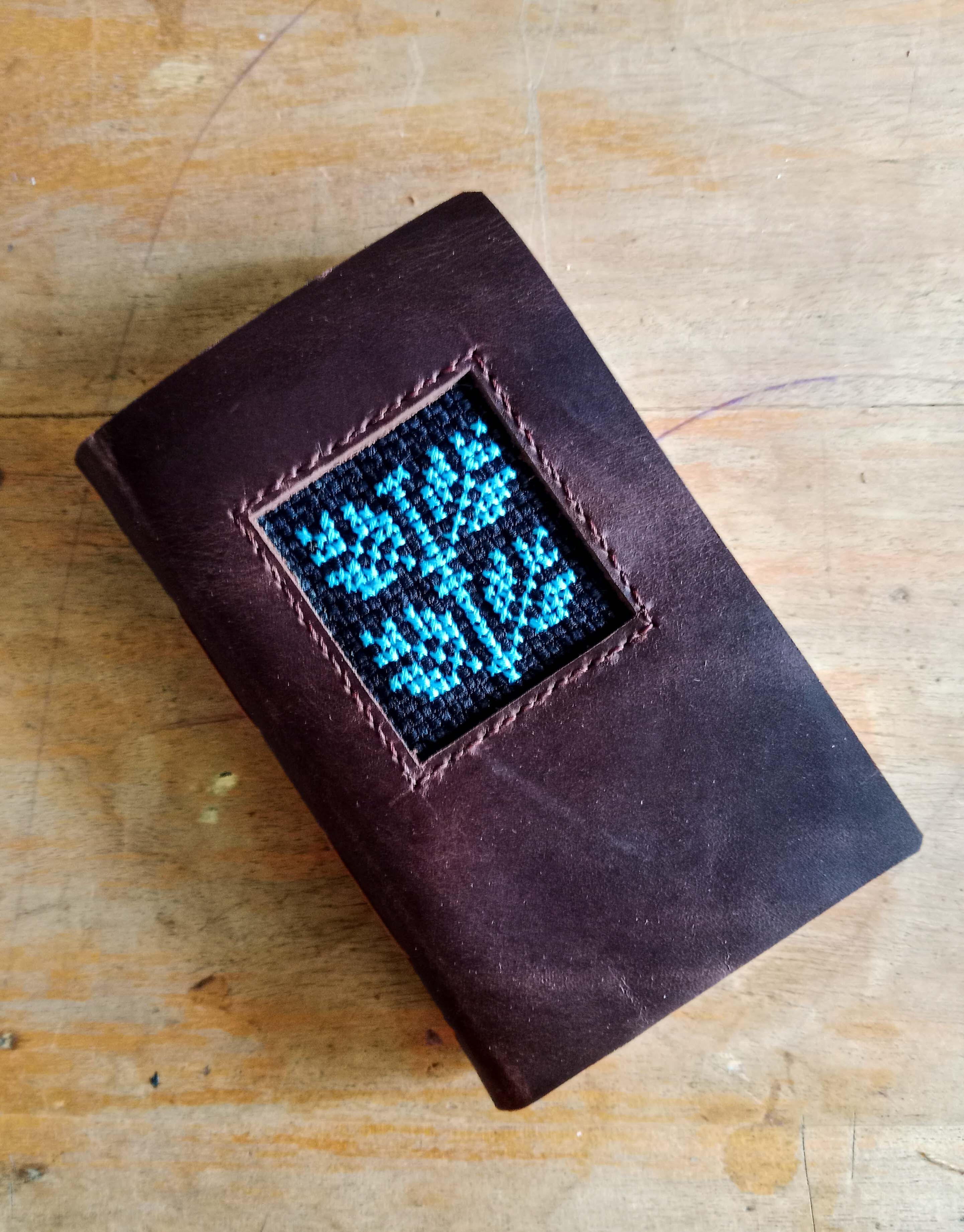 Tatreez Pocket Journal - Coffee Bean #4