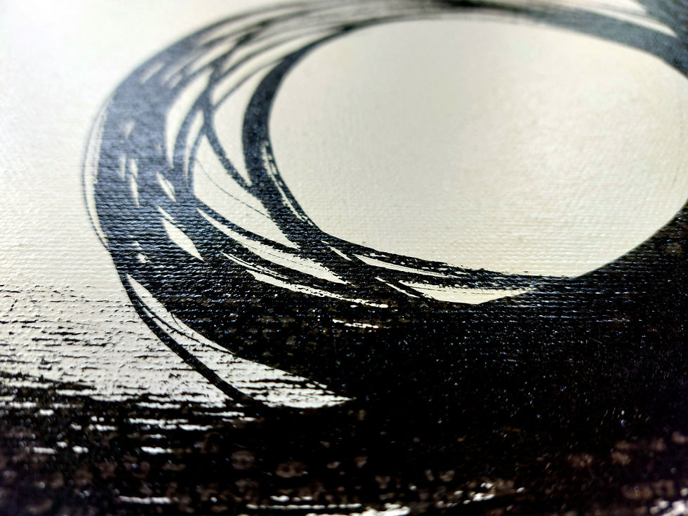 Thumbnail: Framed Black Duo Enso