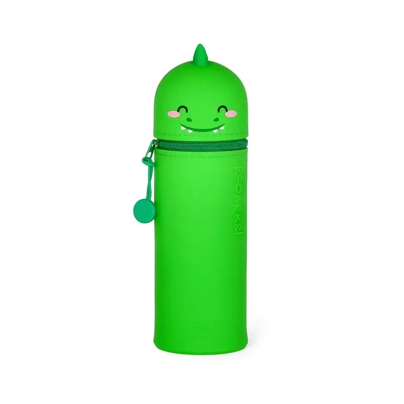 Trousse en Silicone Souple 2-en-1 - Kawaii - Dino