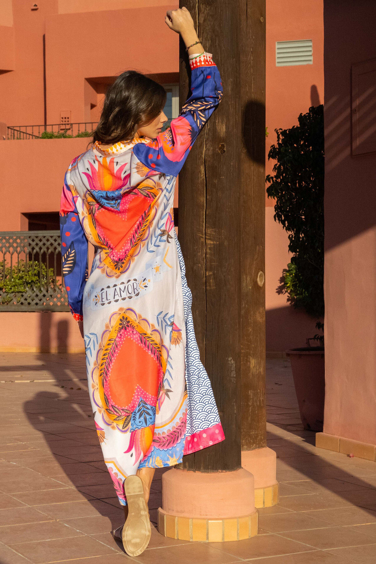 Kimono/ robe/ chemise longue - femme - tenue décontractée