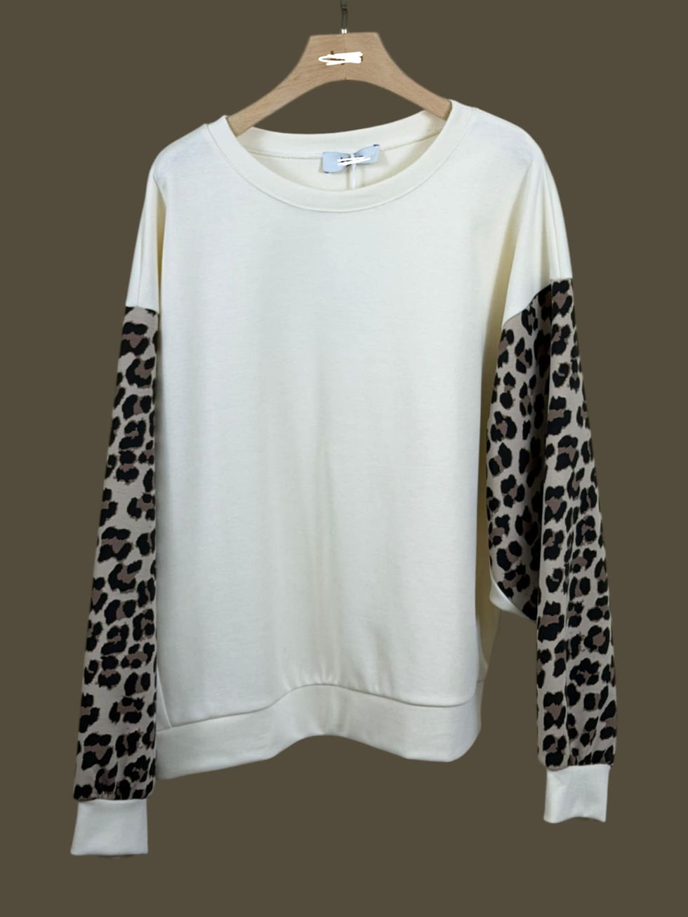 Sweat ZVEVIO  écru léopard