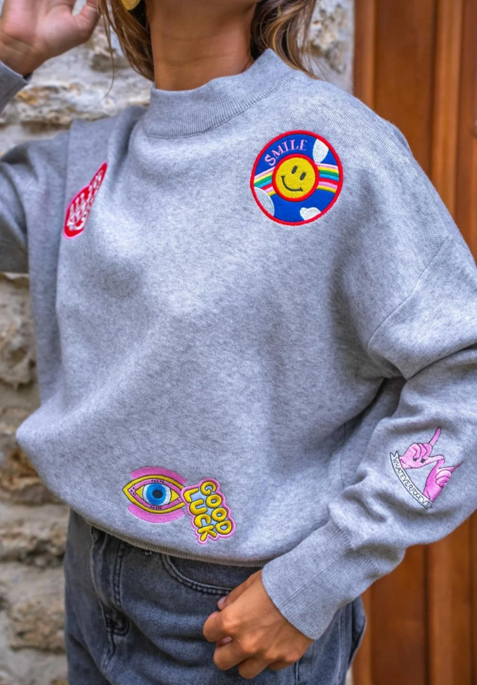 pull MARIA gris - pull à la mode