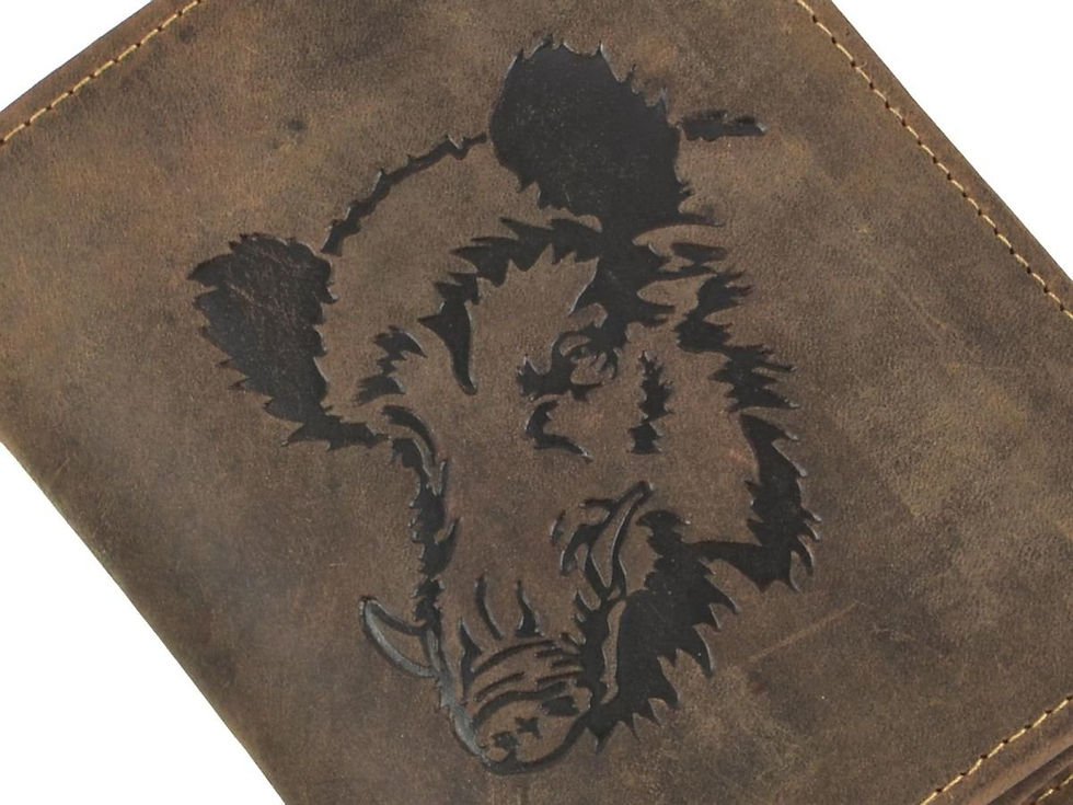 Portefeuille cuir Sanglier - cadeau chasseur