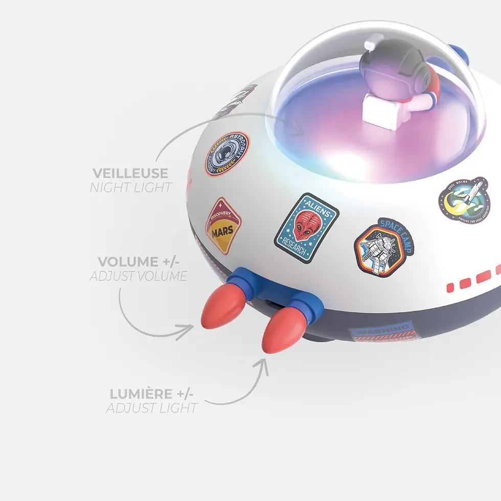 Miniature : Cosmo Bubbly : L'Enceinte Bluetooth qui Vous Emmène Vers les Étoiles - jeu éducatif enfants