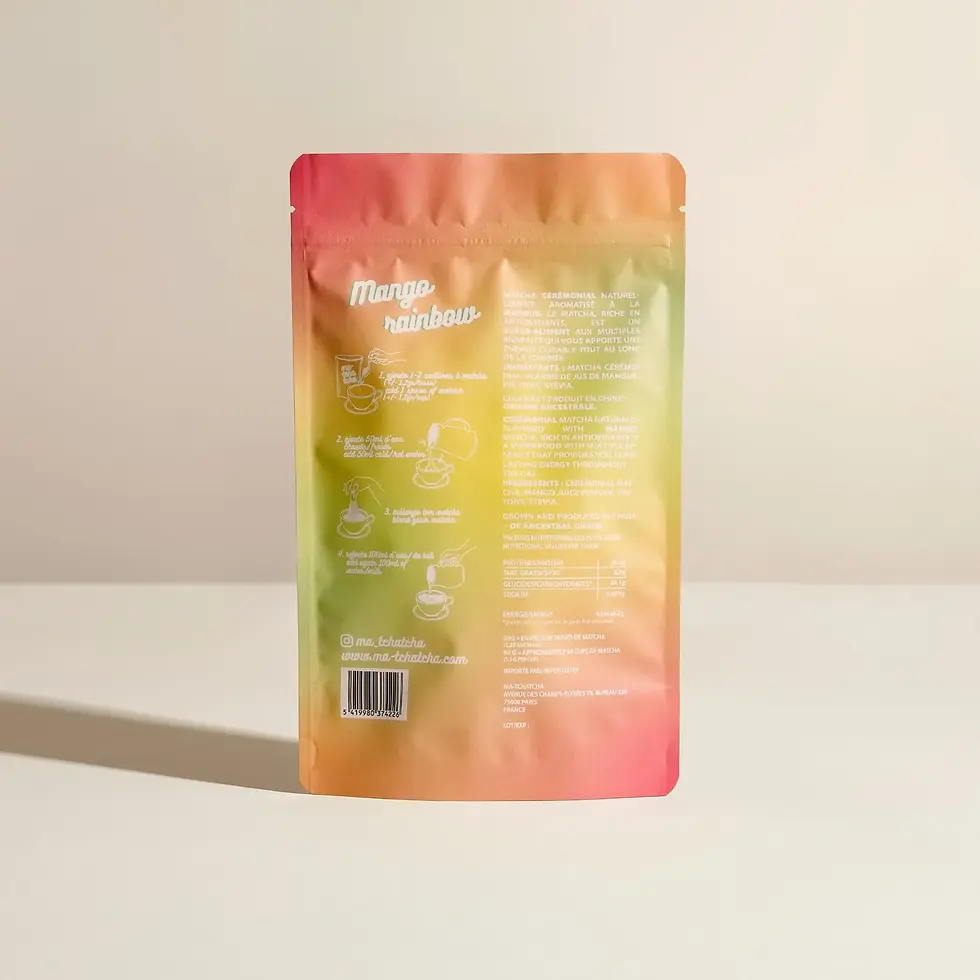 Thé matcha de qualité "Ceremonial Top Grade" naturellement aromatisé à la mangue 🥭