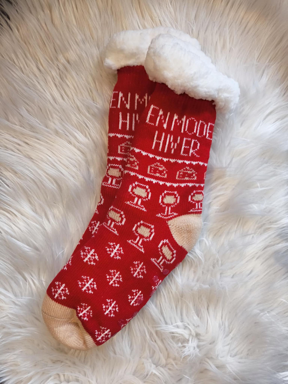 Chaussettes moumoute "en mode hiver"