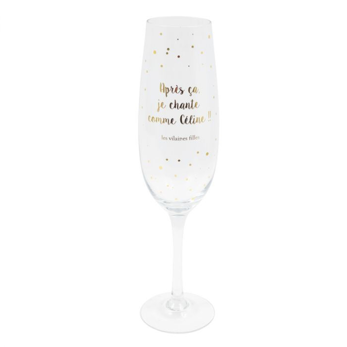 Miniature : VERRE PROSECCO XL JE CHANTE COMME CELINE