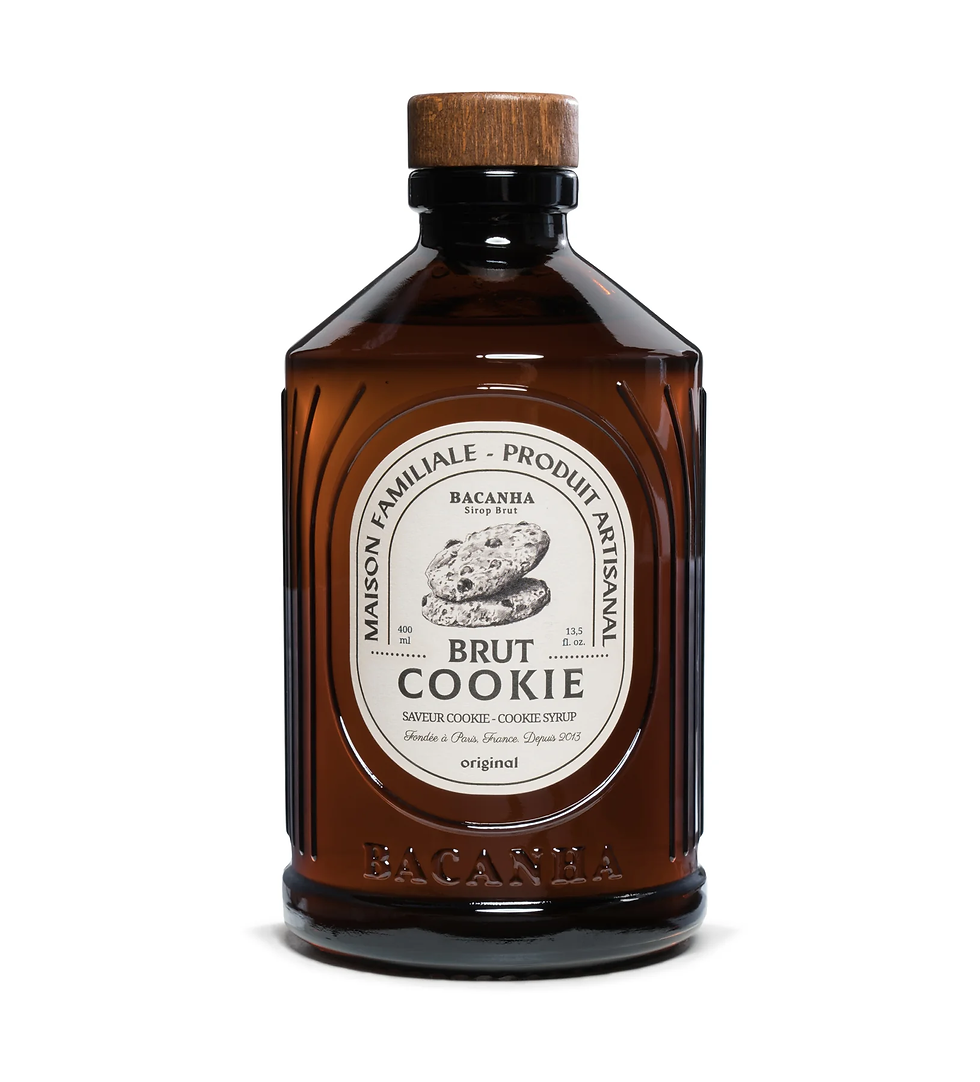 Le sirop de cookie par Bacanha est un elixir gourmand et parfumé. Son odeur est d'une douceur subtile, sa saveur prononcée