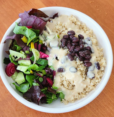 Beet, Chard & Fennel Buddha Bowl with Creamy Tahini Dressing