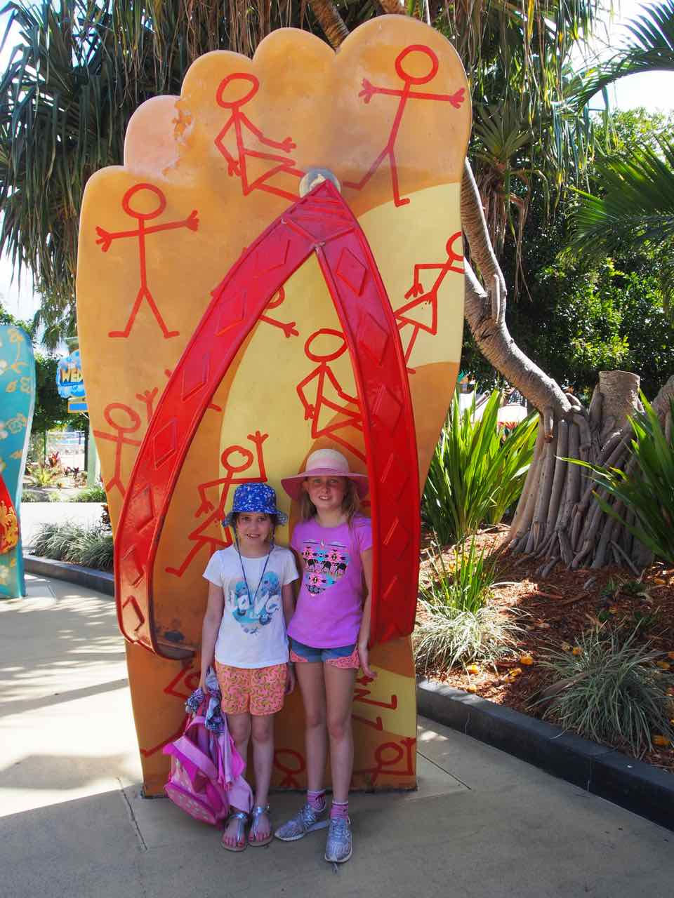 Tasha & Ruby at the giant thong