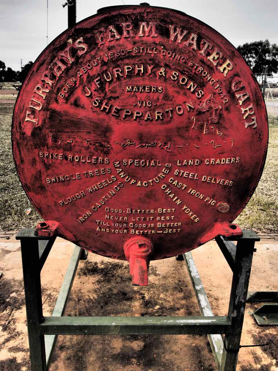 old Furphy water cart - Cloncurry