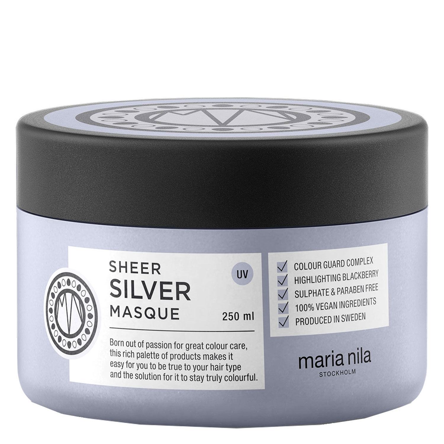 MARIA NILA SHEER SILVER MASQUE