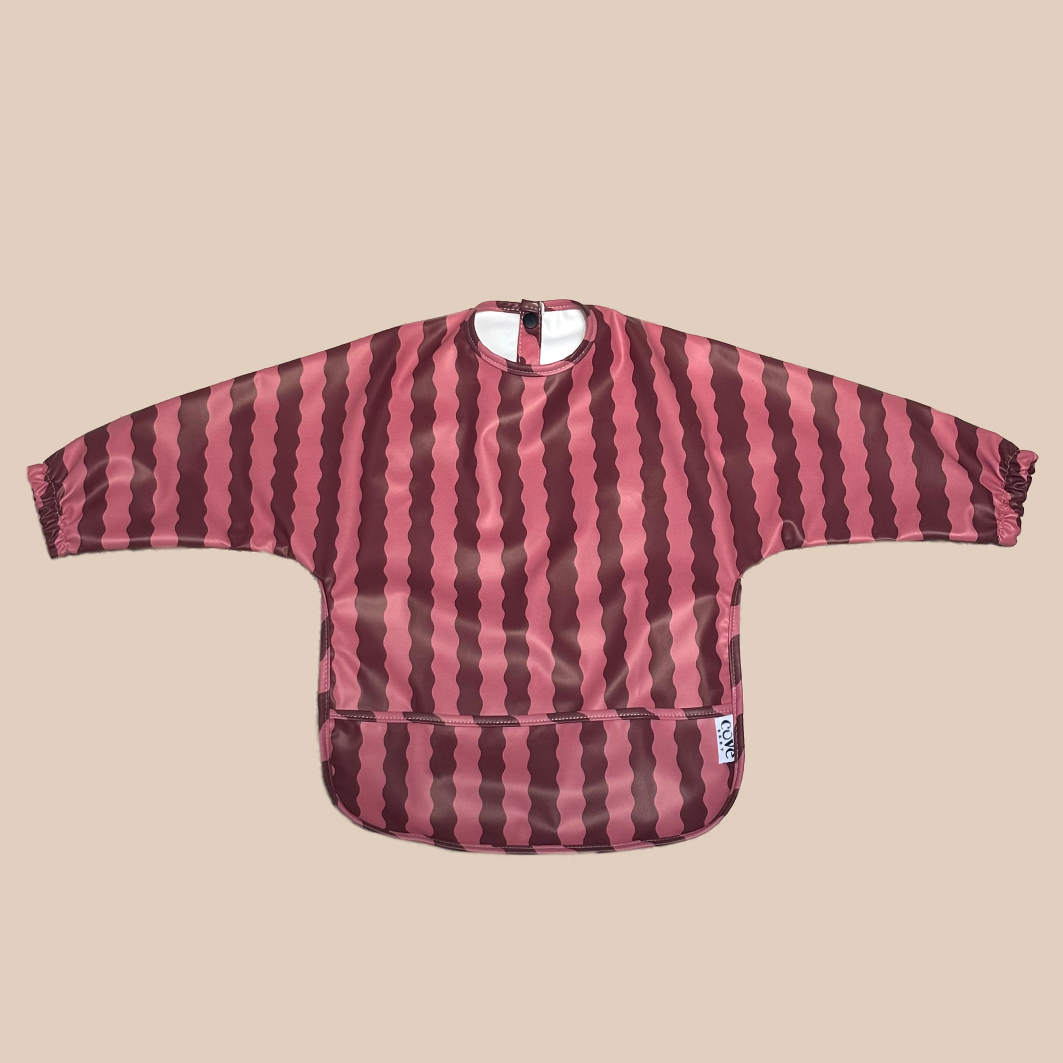 Cherry Swirl Long Sleeved Bib