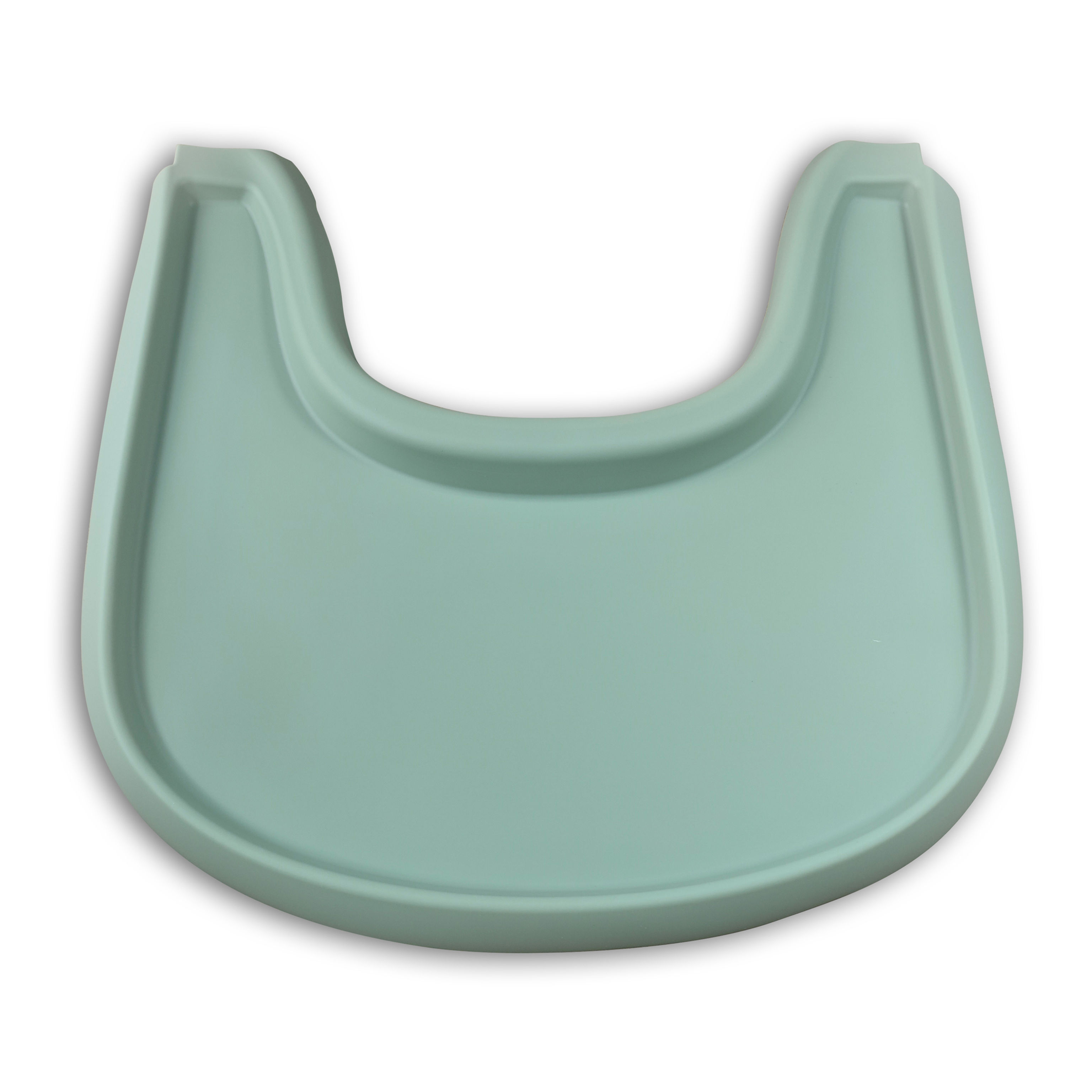 a sage green full cover placemat for the stokke high chair tray