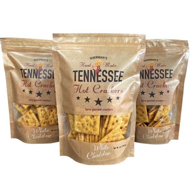 Sherman's Tennessee Hot Crackers - White Cheddar  6 oz.