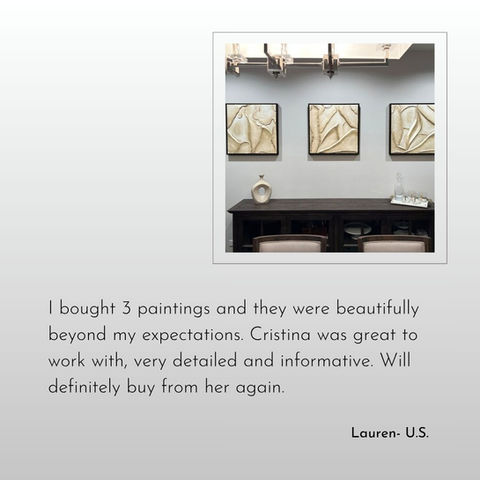 Collectors Reviews | Contemporary Abstract Artist Cristina Simeoni