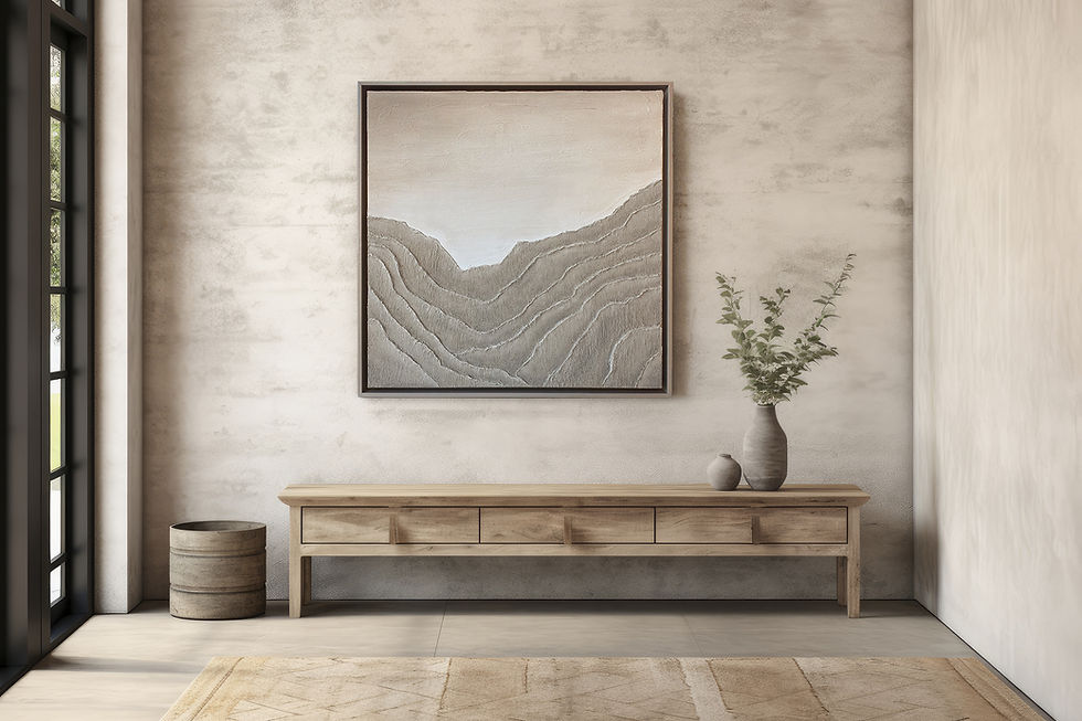Thumbnail: modern living room idea with abstract wall art