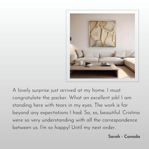 Collectors Reviews | Contemporary Abstract Artist Cristina Simeoni