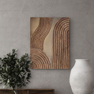 wabi sabi brown wall art
