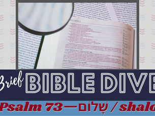 Brief Bible Dive with Pastor Nik