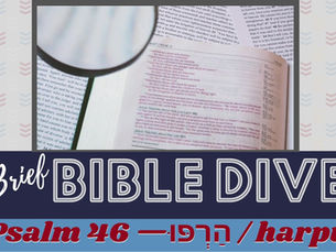 Brief Bible Dive with Pastor Nik