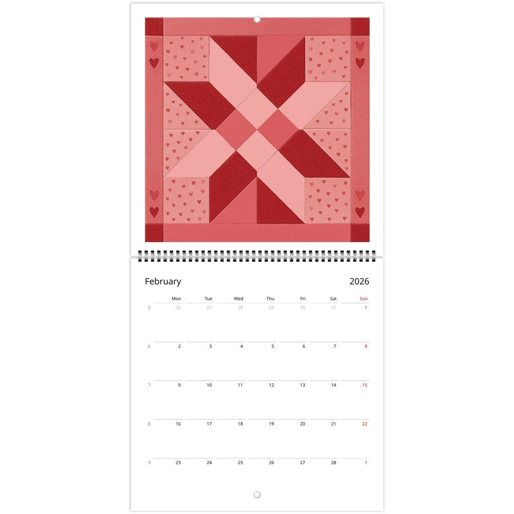 Stitched in Time: Quilt Designs Wall Calendar Wall calendars 2026 (US & CA)