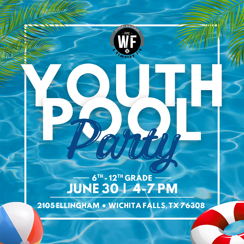 Student Ministry Pool Party